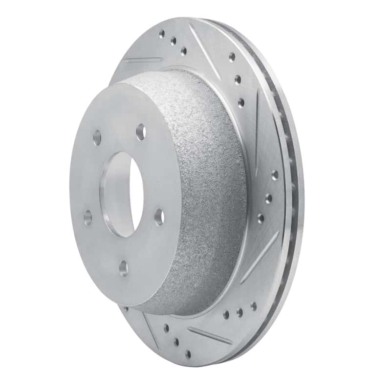 R1 Concepts — R1 1998-2005 Chevrolet Blazer Rear Right Drilled & Slotted Silver Brake Rotor
R1 Brake Rotor Drill - view 2
