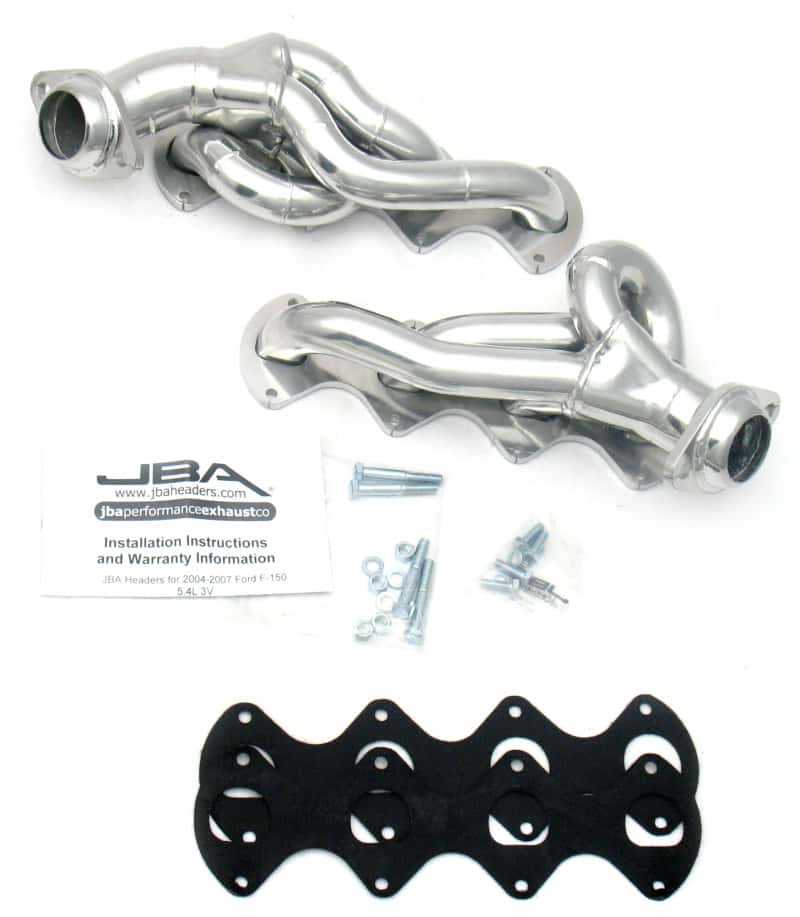 JBA — JBA 05-10 Ford F-Series 5.4L 3V 1-5/8in Primary Silver Ctd Cat4Ward Header
Exhaust Header - view 1