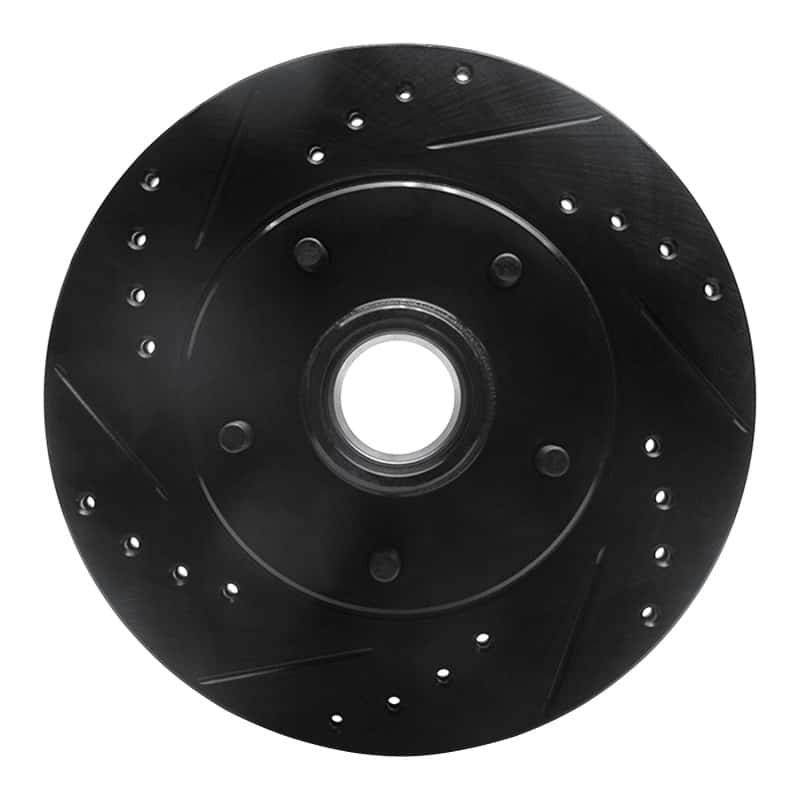 R1 Concepts — R1 1978-1990 Buick Estate Wagon Front Left Drilled & Slotted Black Brake Rotor
R1 Brake Rotor Drill - view 1