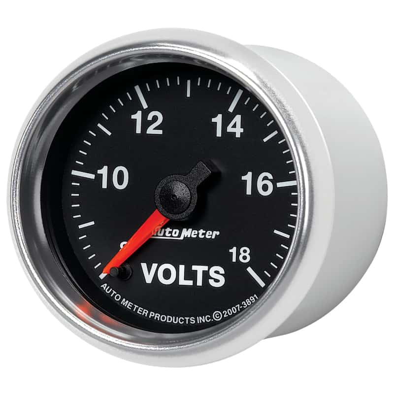 AutoMeter — Autometer GS Series 2-1/16in Voltmeter 18V Electrical Gauge Full Sweep
2-1/16" VOLTMETER, 8 - view 8