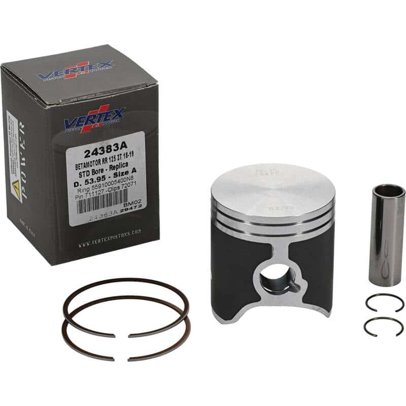 Vertex Pistons — Vertex Piston 18-24 Beta RR 2T 125 125cc Cast Replica Piston Kit - view 2
