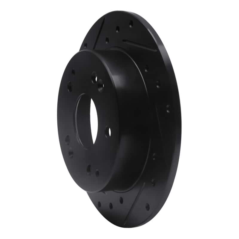 R1 Concepts — R1 97-06 Acura RSX Rear Left Drilled & Slotted Black Brake Rotor
R1 Brake Rotor Drill - view 2