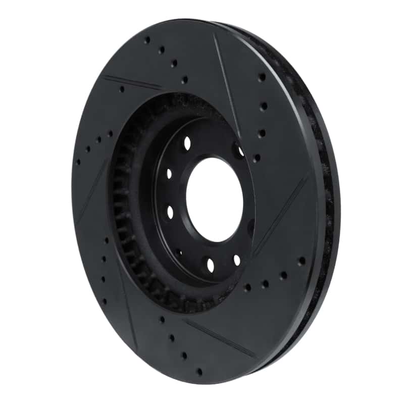 R1 Concepts — R1 07-12 Mazda CX-7 Front Left Drilled & Slotted Black Brake Rotor
R1 Brake Rotor Drill - view 4
