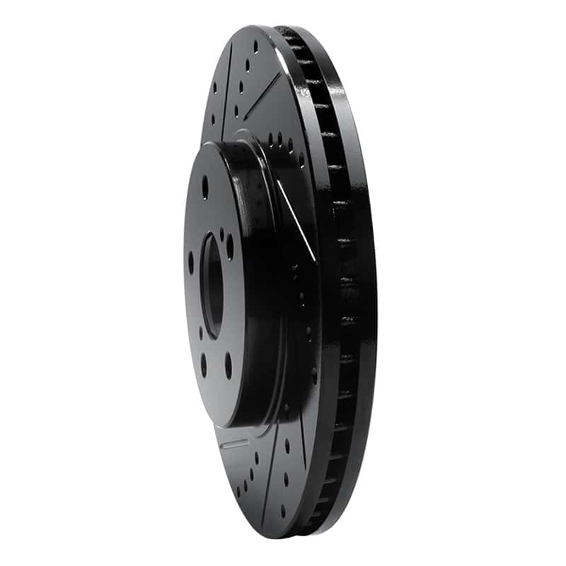 R1 Concepts — R1 02-15 Lexus ES300 Front Left Drilled & Slotted Black Brake Rotor
R1 Brake Rotor Drill - view 2