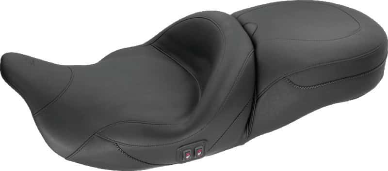 Mustang Motorcycle — Mustang 08-21 Harley Electra Glide, Rd Glide, Rd King, Str Glide Touring Heated 1PC Seat - Black - view 1