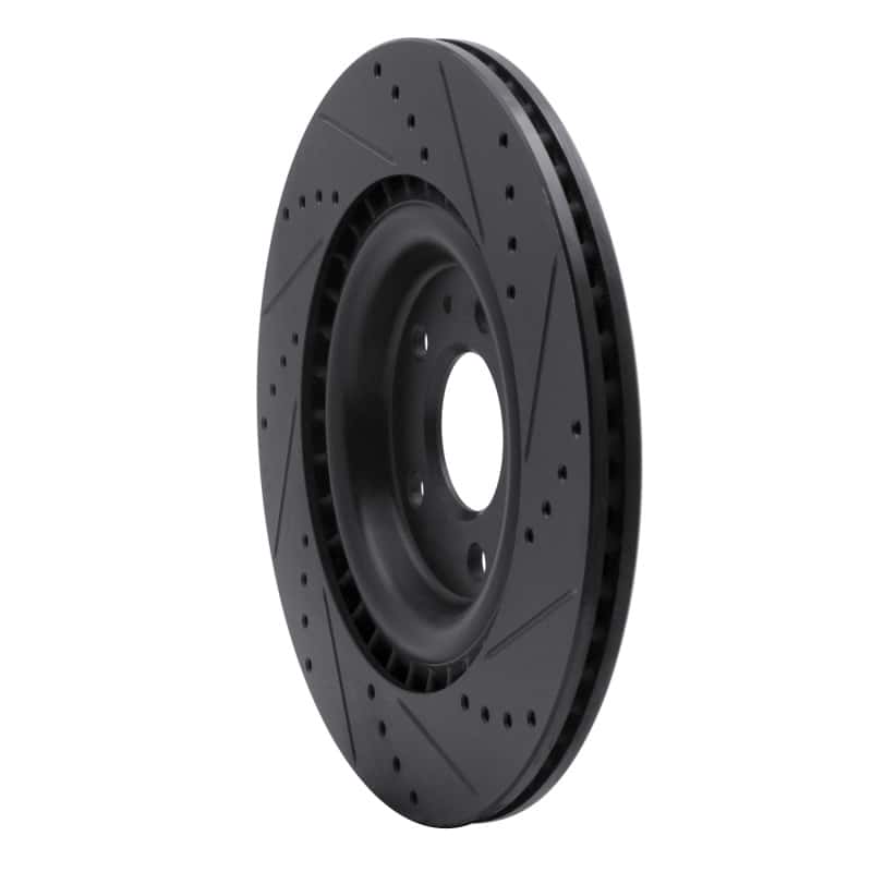 DFC — DFC 08-25 Audi A6 ALLROAD Rear Left Drilled & Slotted Black Brake Rotor - view 4