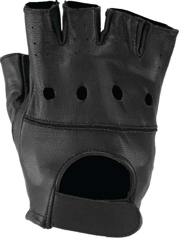 Kuryakyn — Kuryakyn Leather By River Road Hollister Shorty Gloves Black - Small - view 1