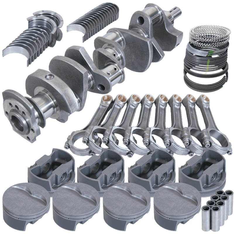 Eagle — Eagle Chevy 350 3.750in Crank 6.000in I-Beam Rods -5cc Flat Top 4.040in Pistons Rotating Assembly
Street & Strip Assy - view 1