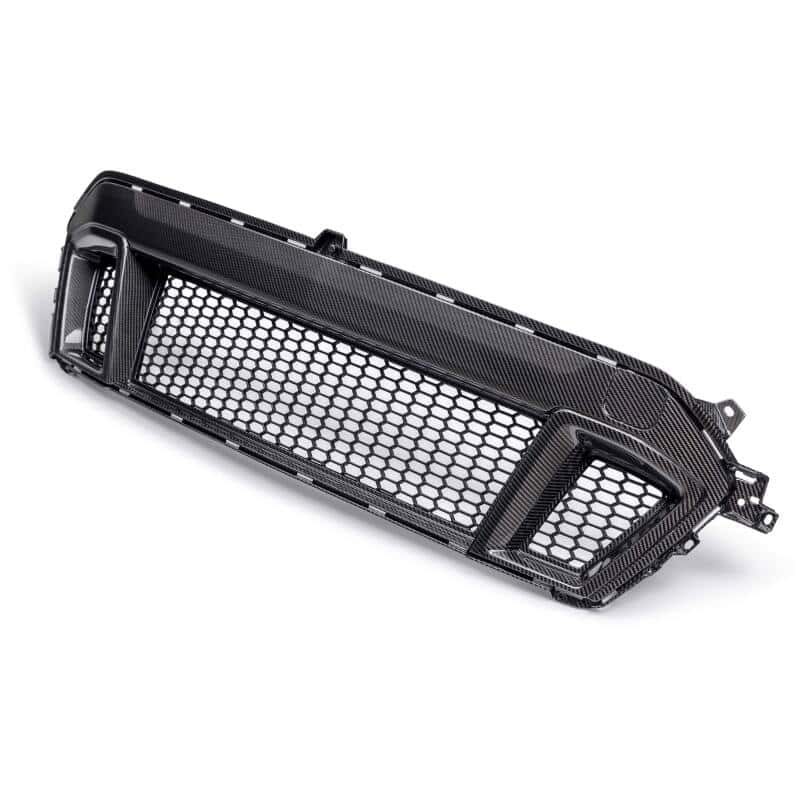 Anderson Composites — Anderson Composites 2024 Ford Mustang GT Carbon Fiber Front Grille - view 1