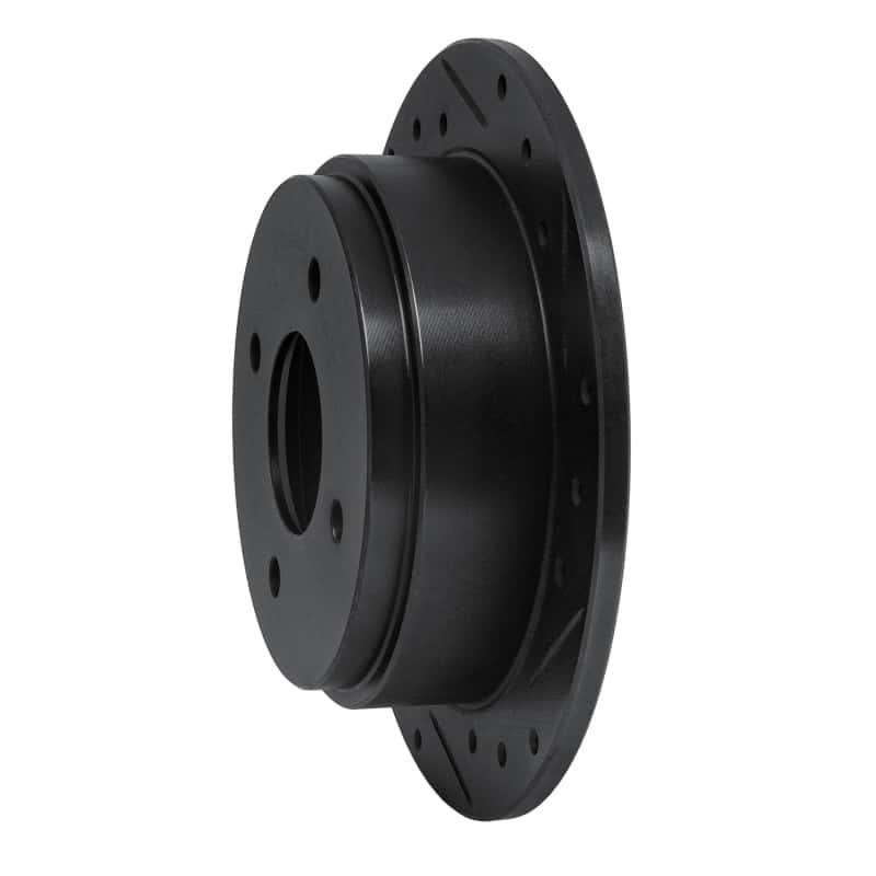 R1 Concepts — R1 90-92 Infiniti M30 Rear Right Drilled & Slotted Black Brake Rotor
R1 Brake Rotor Drill - view 2