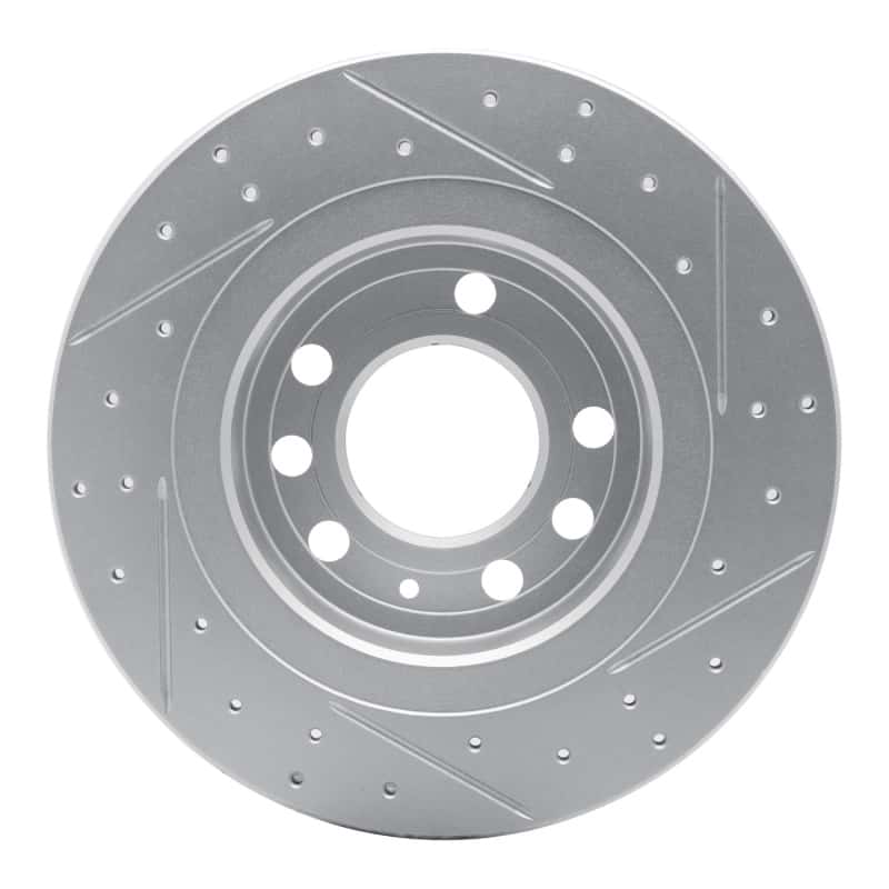 R1 Concepts — R1 06-10 Pontiac Solstice Rear Left Drilled & Slotted Geo-Carbon Rotor - view 5