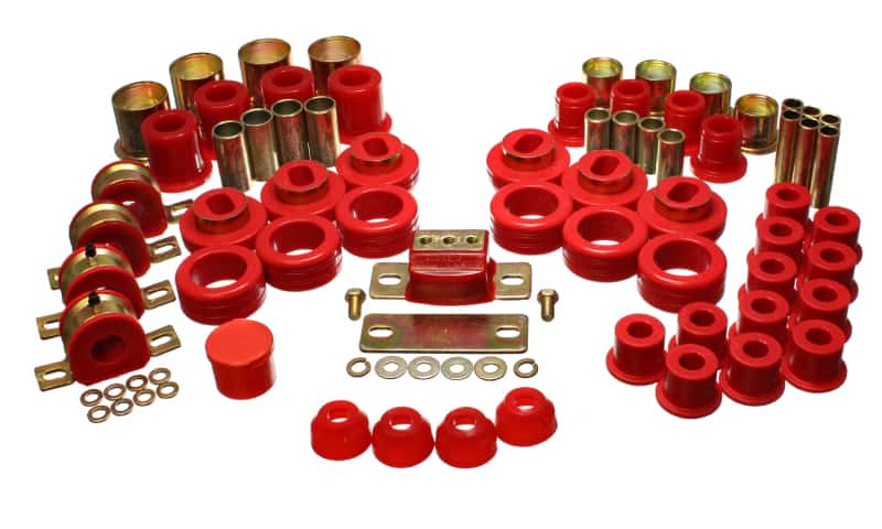 Energy Suspension — Energy Suspension 81-87 Chevy/GMC 2WD 1/2 Ton PickUp Red Hyper-flex Master Bushing Set
Master Bushing Kit - view 5