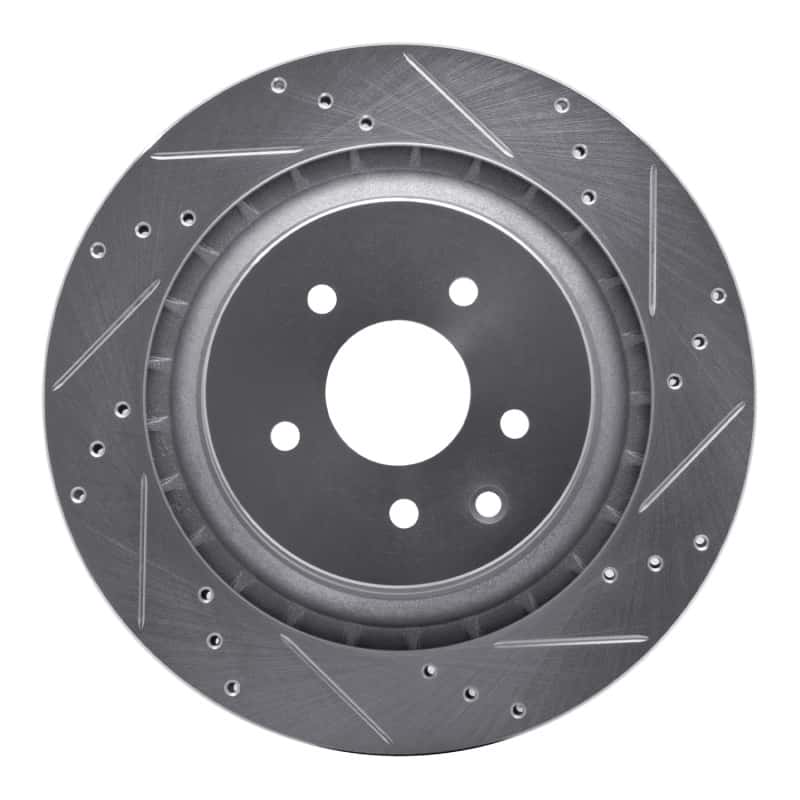 R1 Concepts — R1 09-20 Nissan 370Z Rear Right Drilled & Slotted Silver Brake Rotor
R1 Brake Rotor Drill - view 1