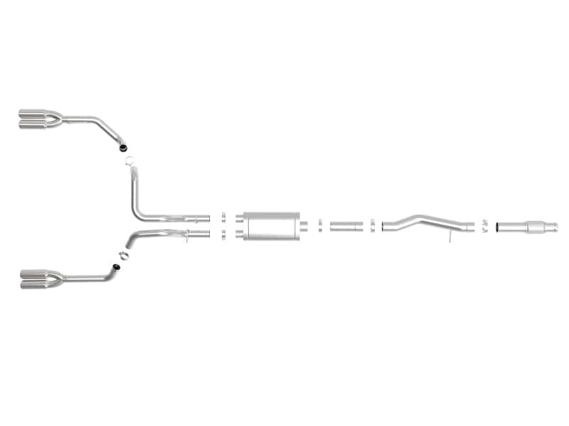 aFe — aFe Vulcan Series 4-3in 304SS Exhaust Cat-Back w/ Pol Tips 2019 GM Silverado/Sierra 1500 V8-6.2L
Cat-Back Exhaust - view 5