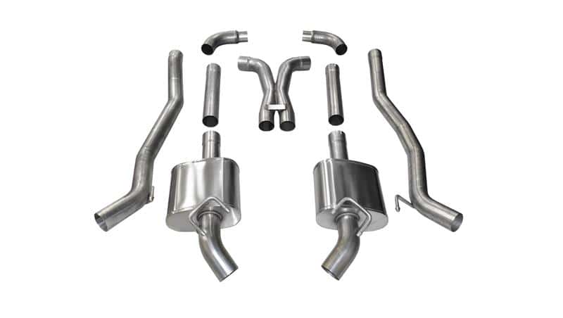 CORSA Performance — Corsa 2011-2013 Chevrolet Camaro SS 6.2L V8 Manual Xtreme 3in Cat-Back (No Tips Uses Factory Bezels)
Exhaust - view 2