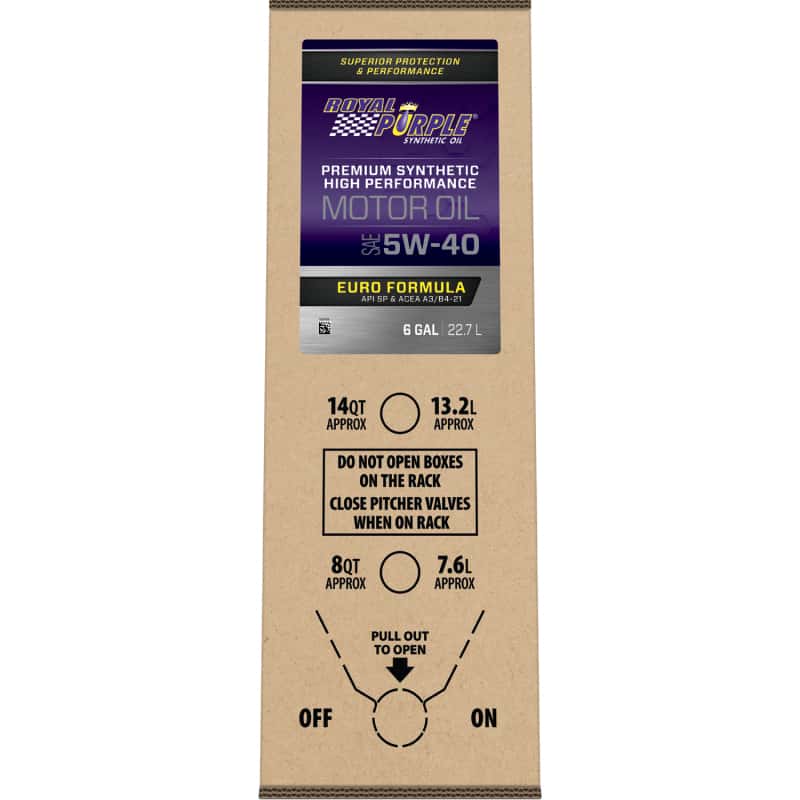 Royal Purple — Royal Purple Premium Synthetic High Performance Euro Formula 5W40 Motor Oil - 6 Gallon Bag-In-Box - view 2