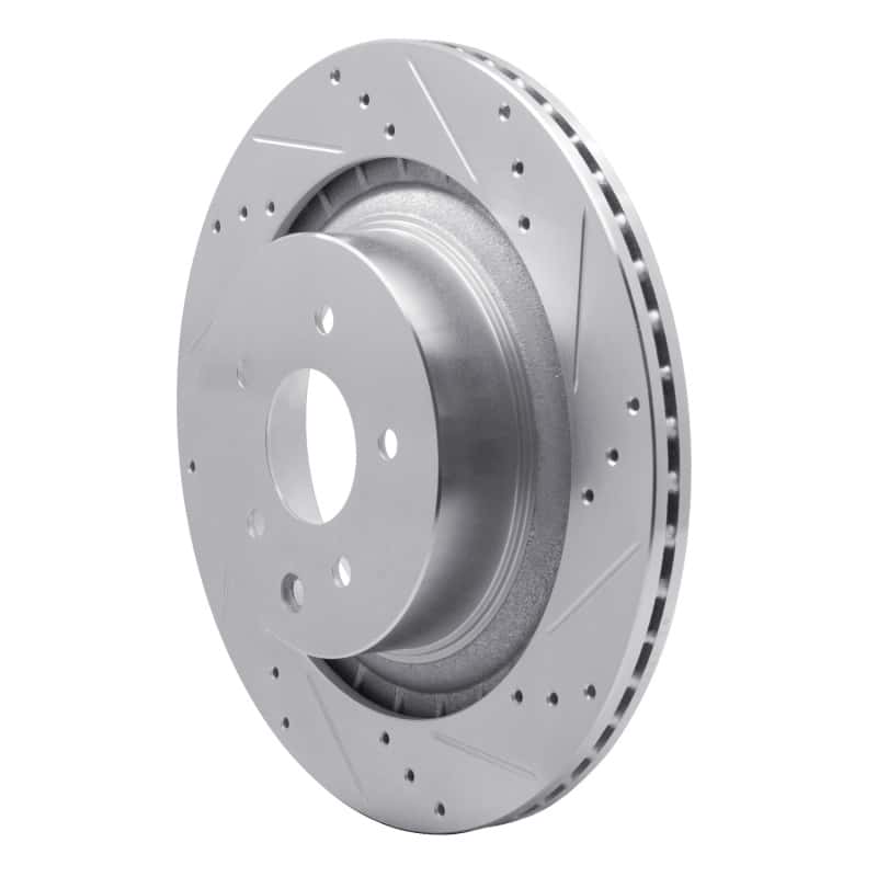R1 Concepts — R1 09-20 Nissan 370Z Rear Right Drilled & Slotted Silver Brake Rotor
R1 Brake Rotor Drill - view 2