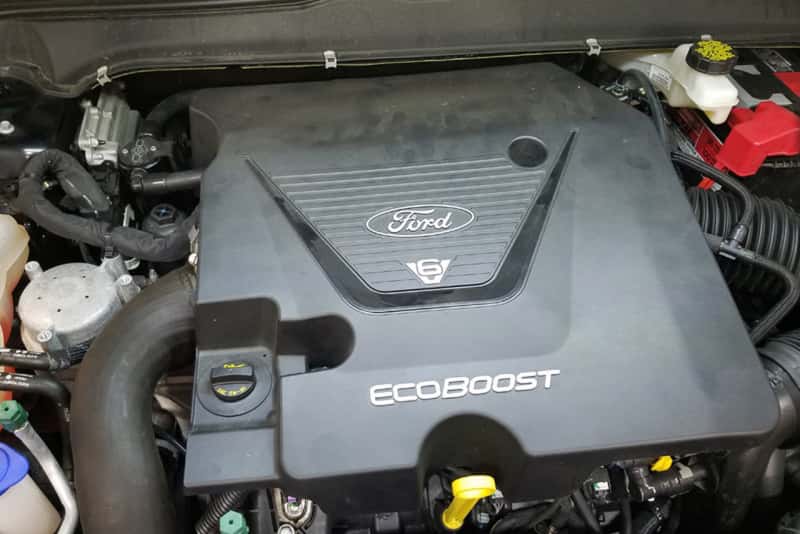 J&L — J&L 17-19 Ford Fusion Sport 2.7L Passenger Side Oil Separator 3.0 - Black Anodized
Oil Separator - view 2