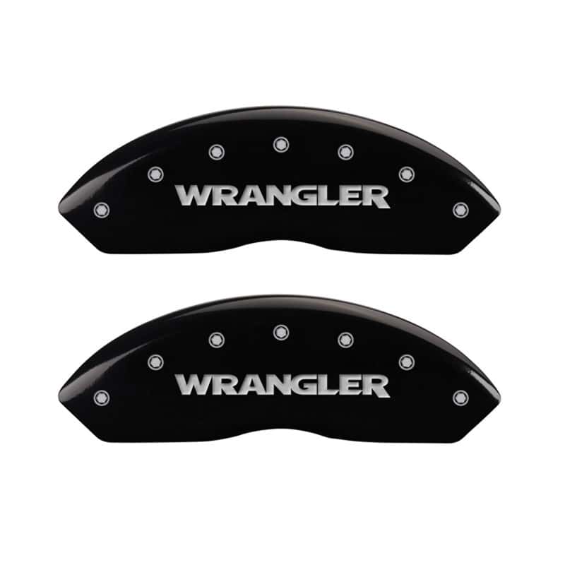 MGP — MGP Front set 2 Caliper Covers Engraved Front WRANGLER Black finish silver ch
Caliper Covers - view 1