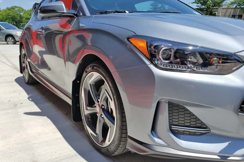 Rally Armor — Rally Armor 19-21 Hyundai Veloster Turbo/2.0/R-Spec Red UR Mud Flap w/White Logo
Mud Flap - view 4