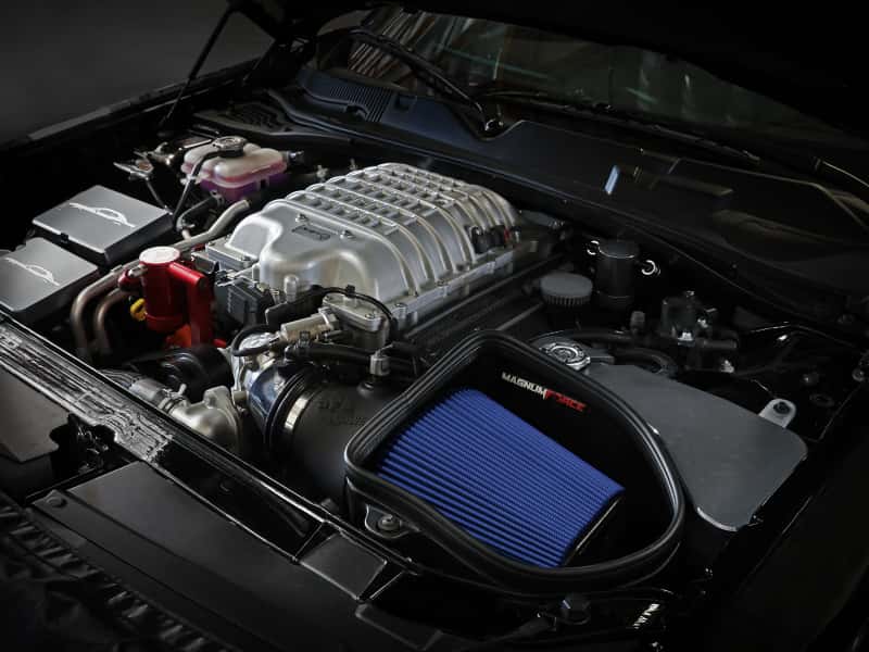 aFe — aFe 19-23 Dodge Challenger Hellcat V8-6.2L (sc) Magnum FORCE Stage2 Cold Air Intake System w/Pro 5R
Magnum FORCE Intake - view 9