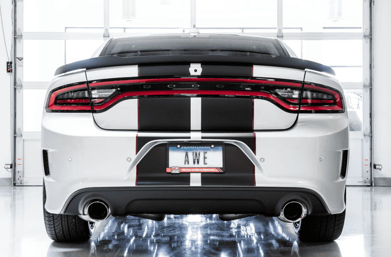 AWE Tuning — AWE Tuning 2015+ Dodge Charger 6.4L/6.2L SC Non-Resonated Touring Edition Exhaust - Silver Tips
Touring Exhaust - view 8