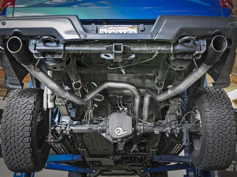 aFe — aFe MACH Force-Xp 3in to 3-1/2in 304 SS Cat-Back Exhaust w/Black Tip 17-18 Ford F-150 Raptor V6 3.5L
Cat-Back Exhaust - view 9