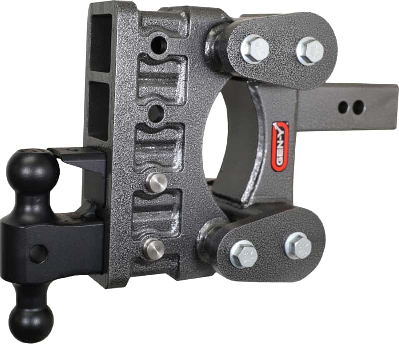 GEN-Y Hitch — Gen-Y The Boss Torsion-Flex 2.5in Shank 6in Drop 3.5K Hitch w/GH-0161 Dual-Ball/Pintle Lock
Drop Hitch - view 3