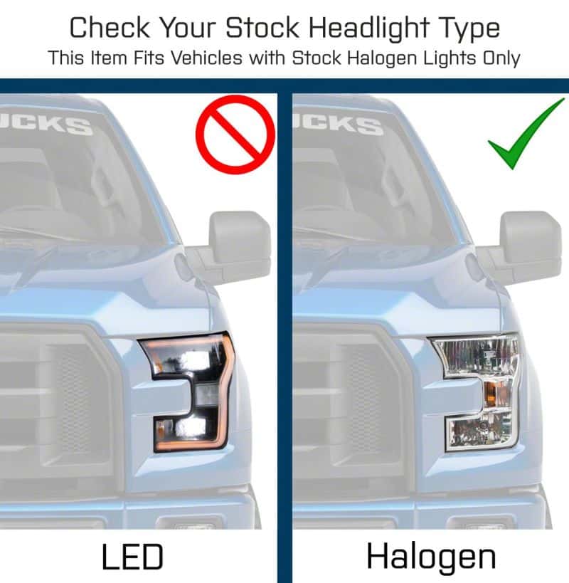Raxiom — Raxiom 15-17 Ford F-150 G3 Projector Headlights w/ LED Accent- Blk Housing (Clear Lens)
Headlights - view 4