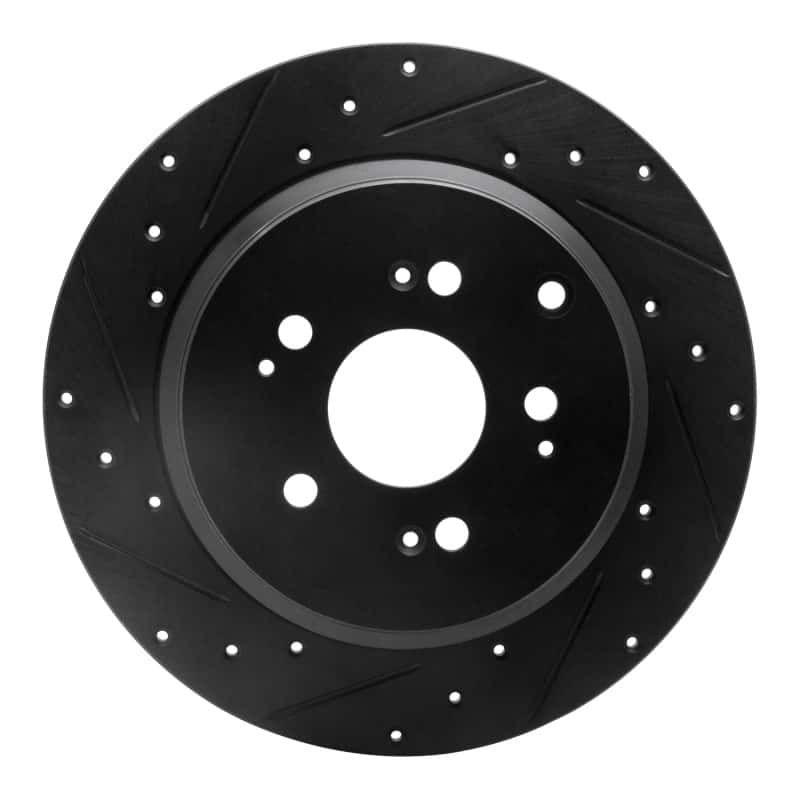 R1 Concepts — R1 07-17 Acura ZDX Rear Left Drilled & Slotted Black Brake Rotor
R1 Brake Rotor Drill - view 1