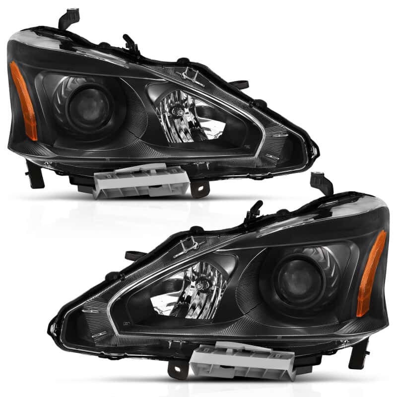 ANZO — ANZO 2013-2015 Nissan Altima Projector Headlight Black Amber
Head Light Set
HdLtSet - view 4