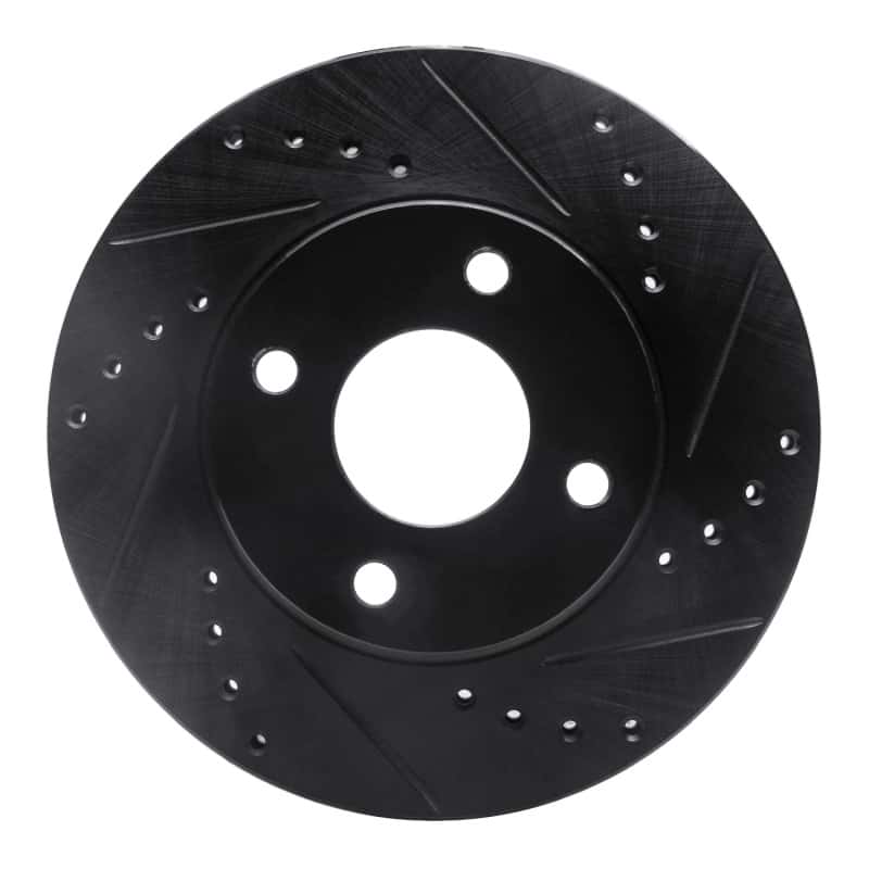 R1 Concepts — R1 1995-2004 Ford CONTOUR Front Right Drilled & Slotted Black Brake Rotor
R1 Brake Rotor Drill - view 1