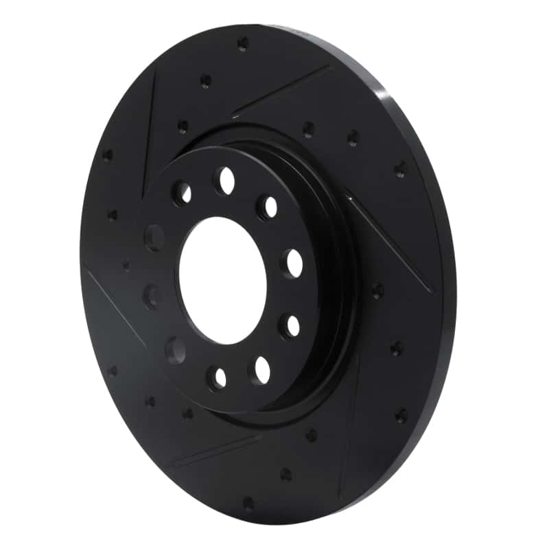 R1 Concepts — R1 2014-2022 Chrysler 200 Rear Left Drilled & Slotted Black Brake Rotor
R1 Brake Rotor Drill - view 2