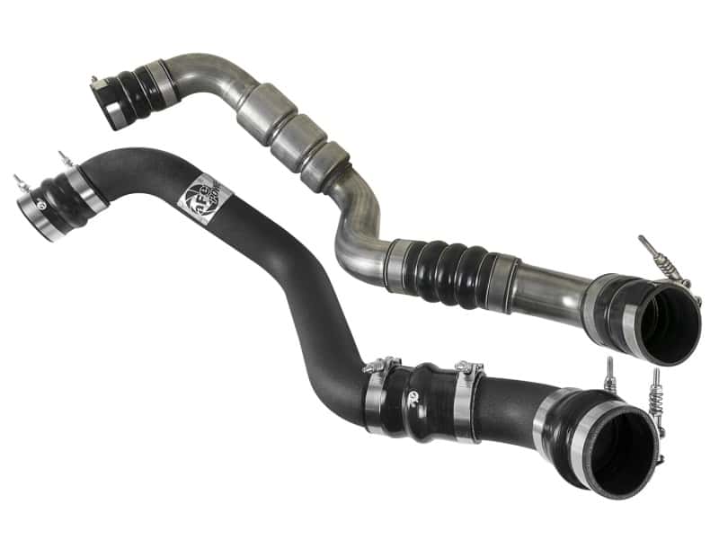 aFe — aFe Bladerunner Intercooler Tube Hot Side 3in 17-18 GM Diesel Trucks V8-6.6L (td) L5P - Black
Hot Charge Pipe - view 4