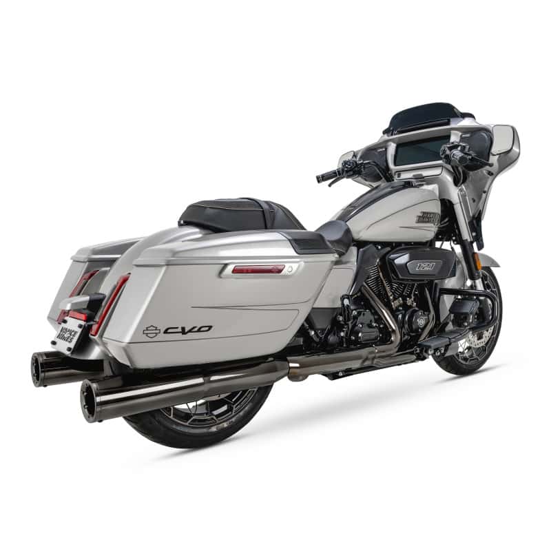 Vance and Hines — Vance & Hines 17-23 Harley-Davidson CVO/Touring Hi-Output Slip on Exhaust - Dark Chrome - view 1