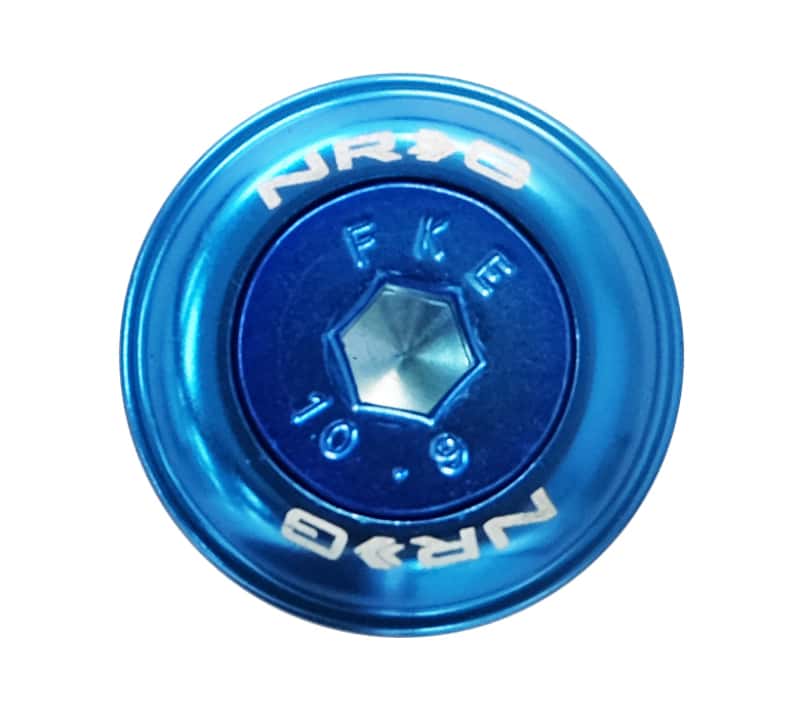 NRG — NRG Fender Washer Kit w/Color Matched M6 Bolt Rivets For Plastic (Blue) - Set of 10 - view 4