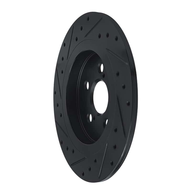 R1 Concepts — R1 11-17 Lexus CT200H Rear Right Drilled & Slotted Black Brake Rotor
R1 Brake Rotor Drill - view 4