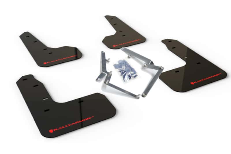 Rally Armor — Rally Armor 17-19 Honda Civic Sport/Sport Touring Black UR Mud Flap w/Red Logo
Mud Flap - view 1