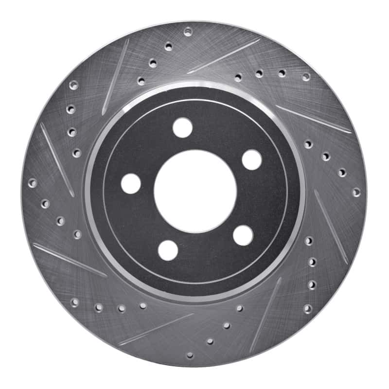 R1 Concepts — R1 05-23 Chrysler 300 Rear Left Drilled & Slotted Silver Brake Rotor
R1 Brake Rotor Drill - view 1