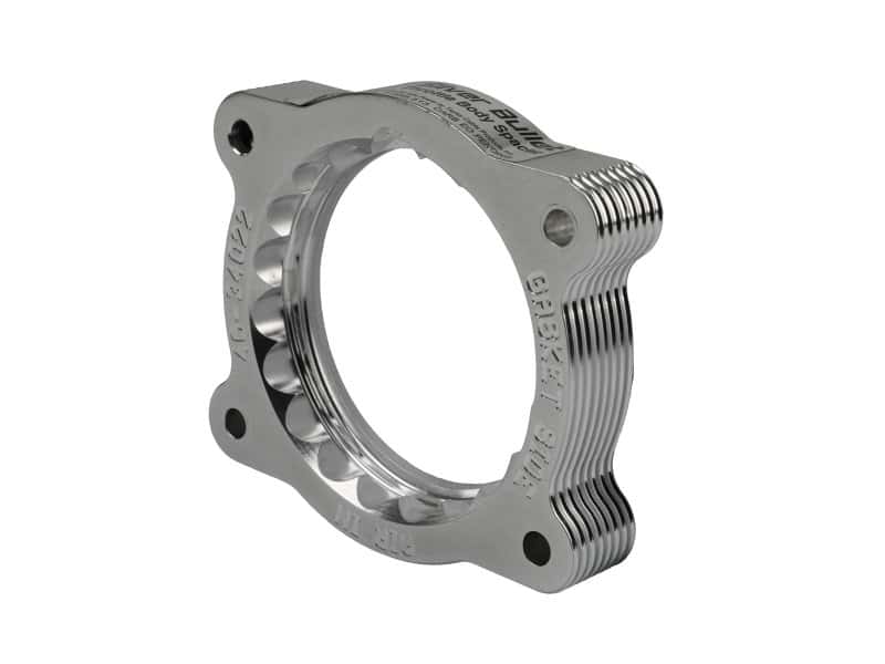 aFe — aFe 02-09 Chevrolet Trailblazer/ 02-09 GMC Envoy L6 4.2L Silver Bullet Throttle Body Spacer - Silver
Throttle Body Spacer - view 3