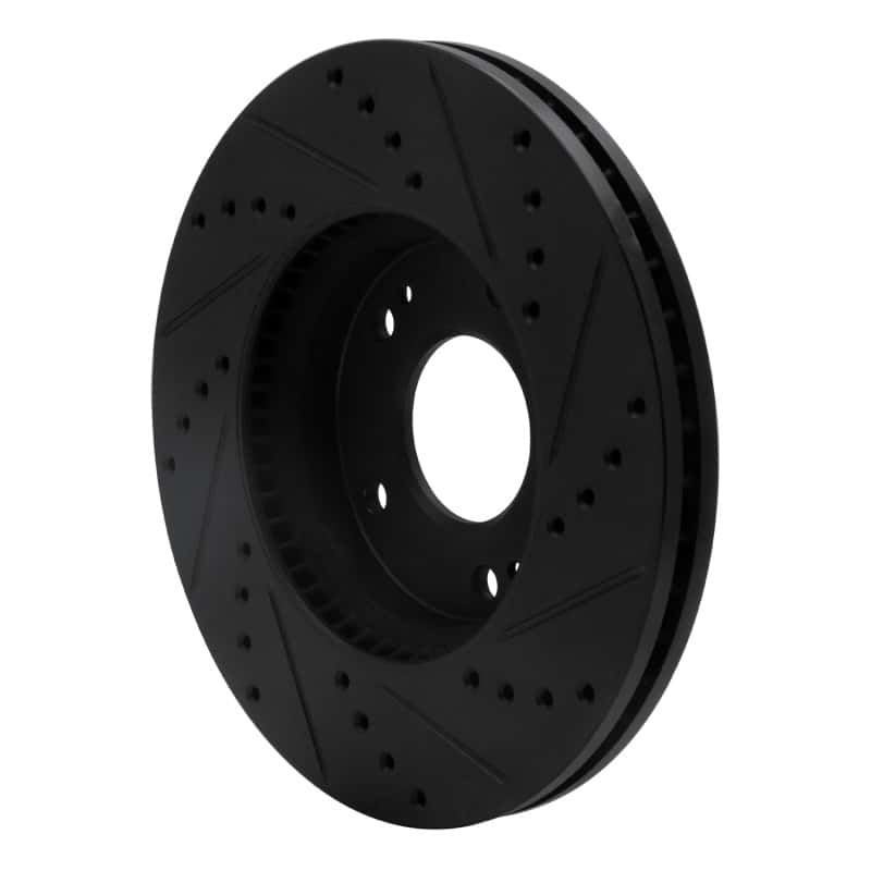 R1 Concepts — R1 07-10 Kia Rondo (Canada) Front Left Drilled & Slotted Black Brake Rotor
R1 Brake Rotor Drill - view 4