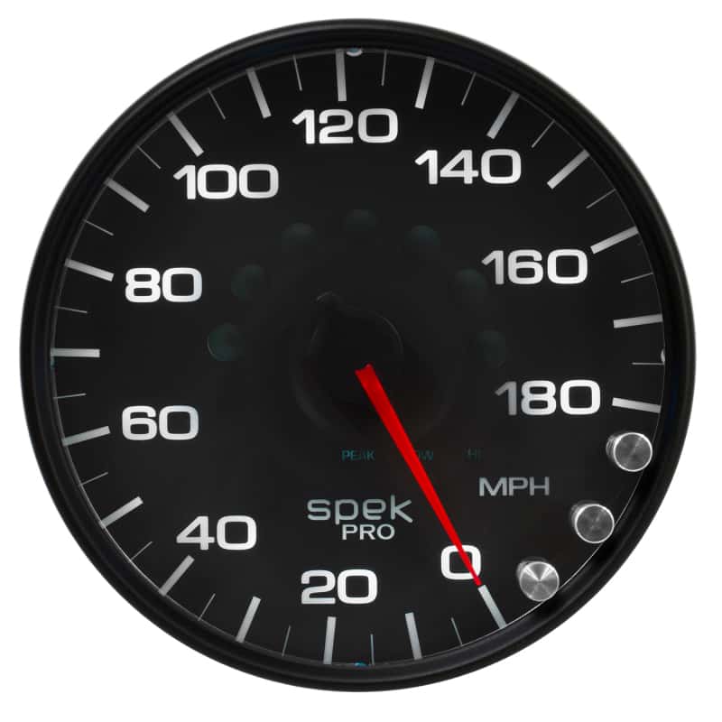 AutoMeter — Autometer Spek-Pro Gauge Speedometer 5in 180 Mph Elec. Programmable Black/Black
GA 5" SPEEDO BCB SPK - view 4