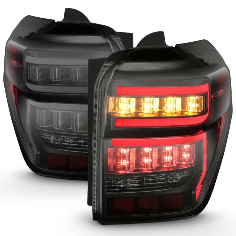 ANZO — ANZO 2014-2020 Toyota 4Runner T.L Black Housing Smoke Lens Red Light Bar W/Sequential
Tail Light Set - view 16