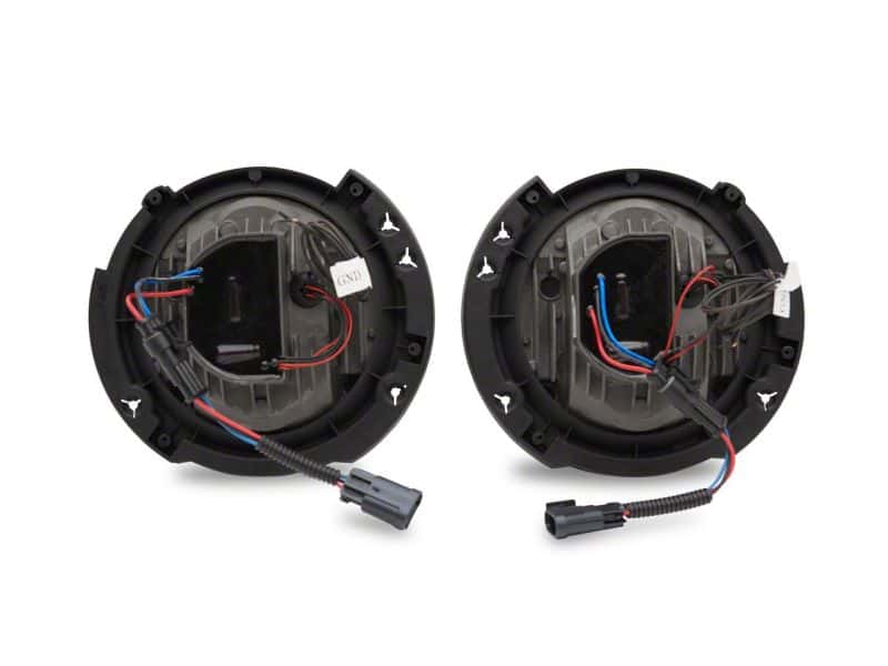 Raxiom — Raxiom07-18 Jeep Wrangler JK LED Halo Projector Headlights- Chrome Housing (Clear Lens)
Headlights - view 10