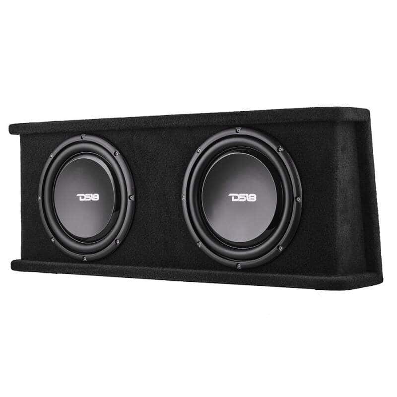 DS18 — DS18 Dual 12in Shallow Subwoofer and Enclosure 700 Watts RMS Sealed Black Carpet - view 6
