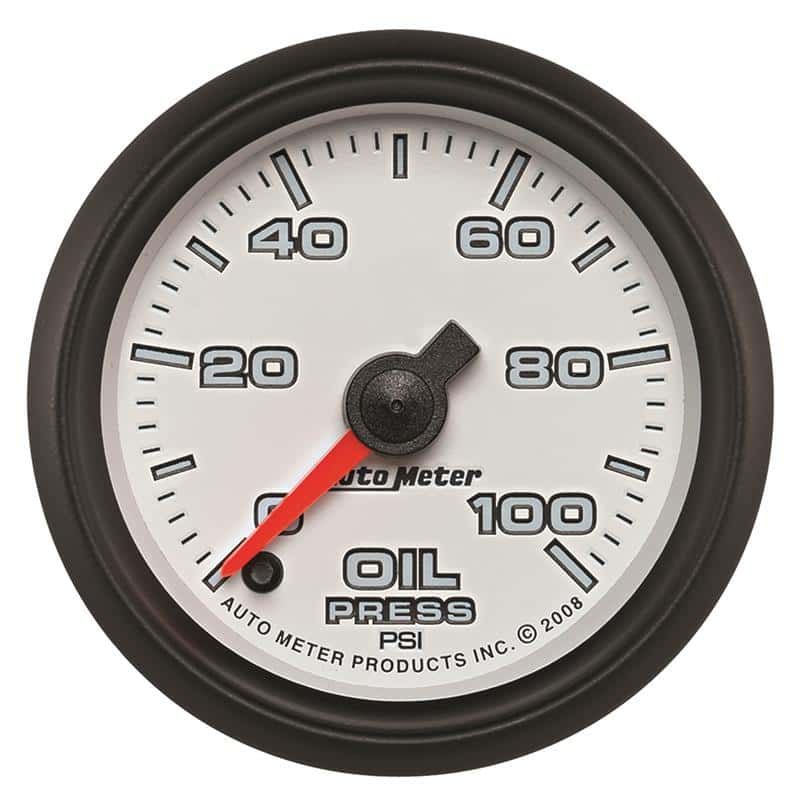 AutoMeter — Autometer Pro-Cycle Gauge Oil Pressure 2 1/16in 100psi Digital Stepper Motor White
2" OILP STPR PC PH2 - view 2