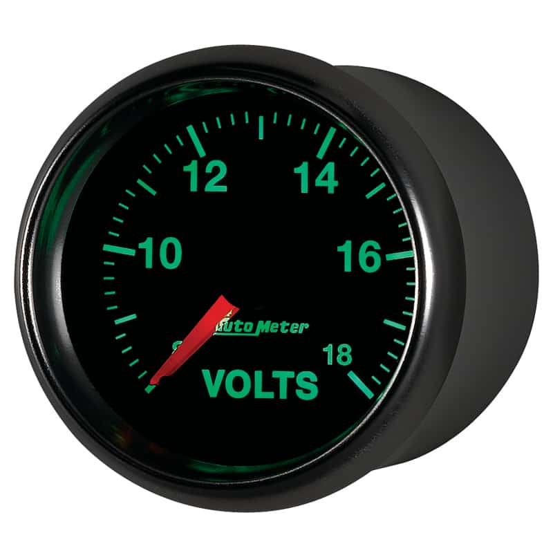 AutoMeter — Autometer GS Series 2-1/16in Voltmeter 18V Electrical Gauge Full Sweep
2-1/16" VOLTMETER, 8 - view 9