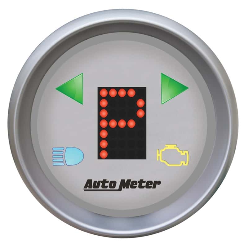 AutoMeter — Autometer Ultra-Lite 2-1/16in (P/R/N/D/L/OD/O/5/4/3/2/1) Digital Gear Position Gauge
2-1/16" PRNDL, SLVR - view 1