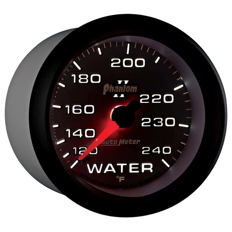 AutoMeter — Autometer Phantom II 2-5/8in 120-240 Degree F Mechanical Water Gauge
2-5/8" WATER TEMP, 1 - view 7