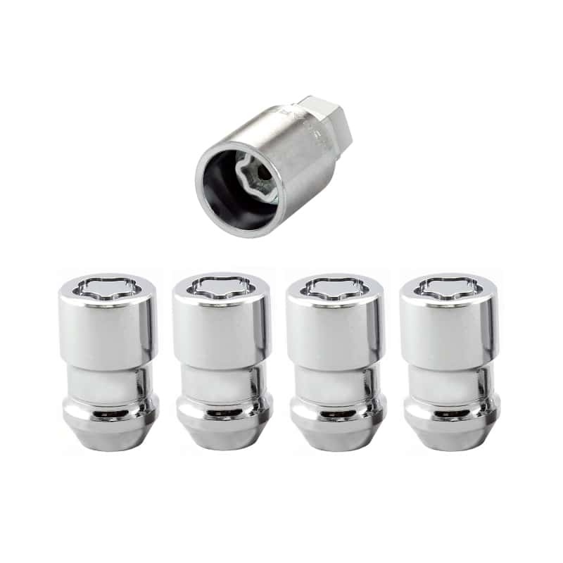 McGard — McGard Wheel Lock Nut Set - 4pk. (Cone Seat) M12X1.5 / 19mm & 21mm Dual Hex / 1.46in. L - Chrome
WHEEL LOCK SET - view 1